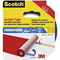 3M Scotch 42032050 - Cinta de doble cara para moquetas removible (20 m x 50 mm)